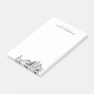 Modern Miami Professional Gift Personalised Post-it Notes