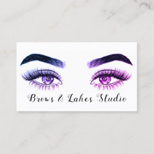 Modern Microblading , Eyebrows,  Permanent Makeup Business Card