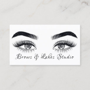 Modern Microblading , Eyebrows,  Permanent Makeup Business Card