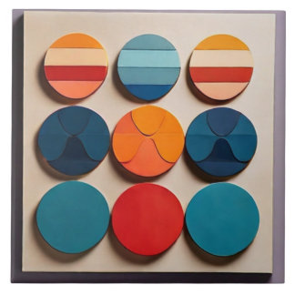 Modern Mid Century Geometric Pattern Tile