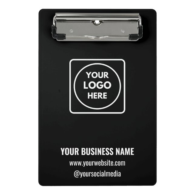 Modern Mini Company Logo Brand clipboard (Front)