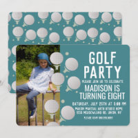 Modern Mini Golf Balls Birthday Party Photo
