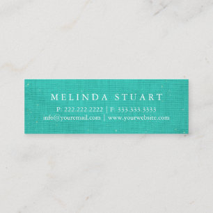 Modern Mini Makeup artist red lips Mini Business Card