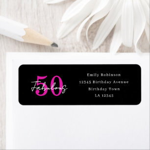 Modern Minimal 50 Fabulous 50th Birthday Address