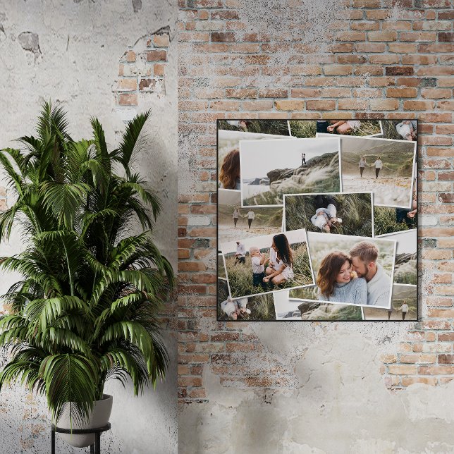 Modern minimal 5 photo elegant simple unique poster (Creator Uploaded)