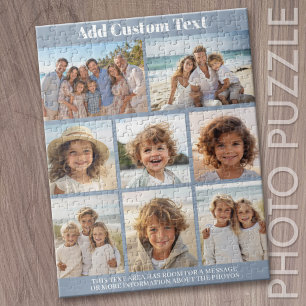 Modern Minimal - 8 Photo Collage Jigsaw Puzzle