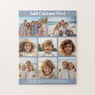 Modern Minimal - 8 Photo Collage Jigsaw Puzzle