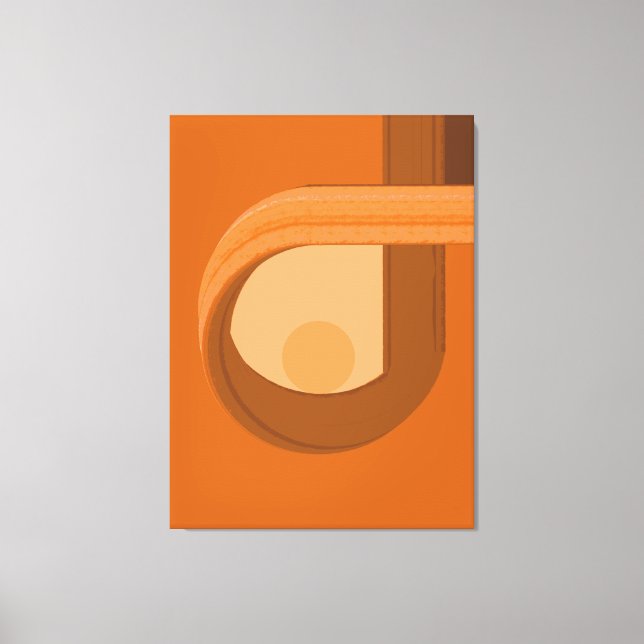 Modern Minimal Abstract Contemplation  Canvas Print (Front)