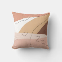Modern minimal abstract geometric warm colours