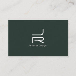 Modern minimal abstract initials logo business card