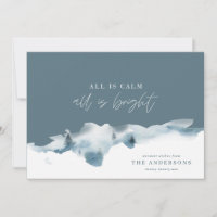 Modern minimal all is calm Christmas holiday