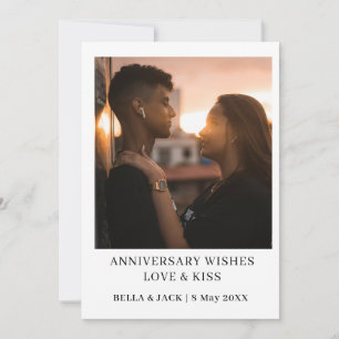 Modern Minimal Anniversary Photo Design