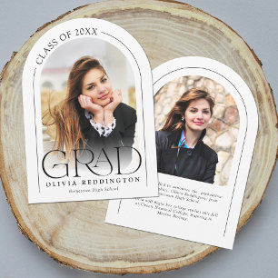Modern Minimal Arch 2 Photo Grad Announcement