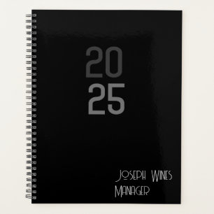 Modern Minimal Black 2025 Planner 