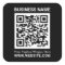 Modern minimal black custom QR code professional