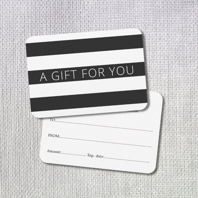 Modern Minimal Black White Stripes Beauty (Creator Uploaded)