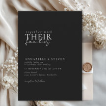Modern, Minimal, Black & White, Wedding
