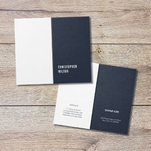 Modern Minimal Blue White Consultant