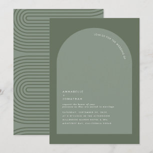 Modern minimal bohemian sage green geometric