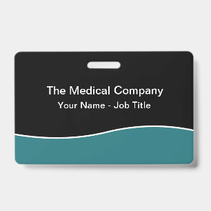 Modern Minimal Budget Staff Name Badges ID Badge