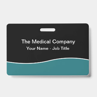 Modern Minimal Budget Staff Name Badges ID Badge