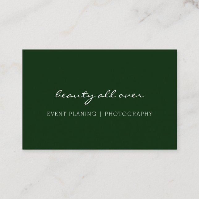 Modern Minimal business card (Front)