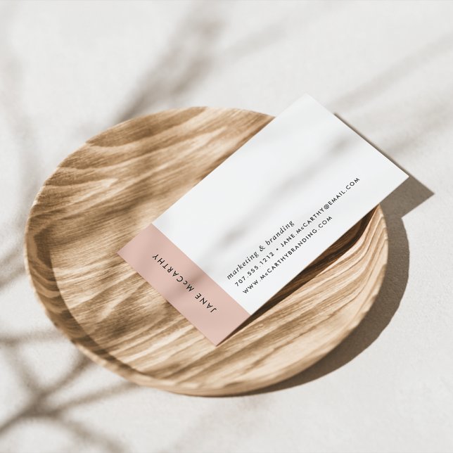 Modern Minimal Business Cards | Blush (Creator Uploaded)