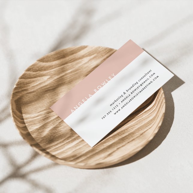 Modern Minimal Business Cards | Blush (Creator Uploaded)