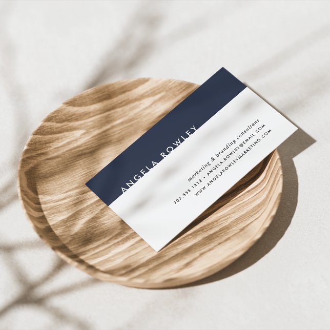 Modern Minimal Business Cards | Navy (Creator Uploaded)