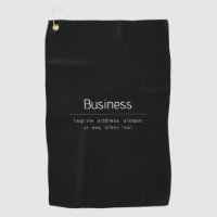 Modern Minimal Business Name & other Info | Black