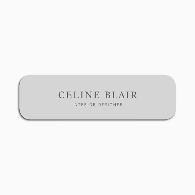 Modern Minimal Business Name Tag (Creator Uploaded)