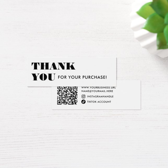 Modern Minimal Business Online Reseller Thank You (Desk)