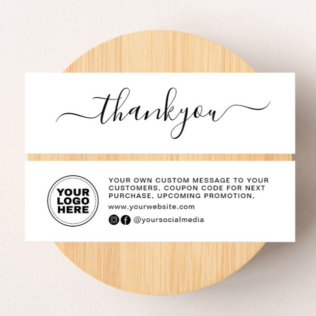 Modern Minimal Business Thank You For Order Insert (Creator Uploaded)