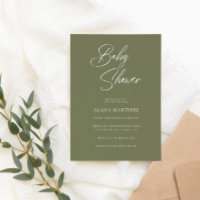 Modern Minimal Calligraphy | Baby Shower