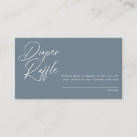 Modern Minimal Calligraphy | Diaper Raffle