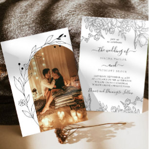 Modern & Minimal Calligraphy Wedding Invitation
