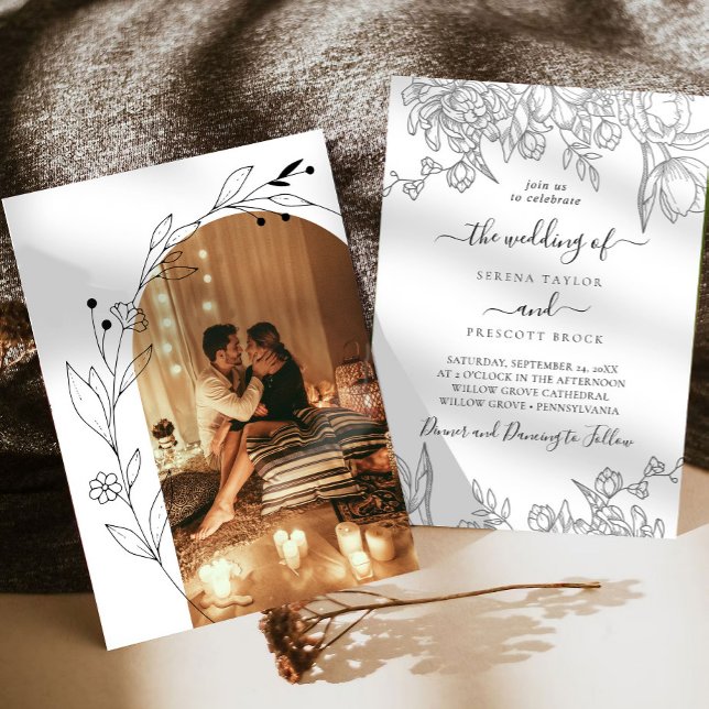 Modern & Minimal Calligraphy Wedding Invitation (Creator Uploaded)