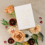 Modern Minimal Calligraphy Wedding Save The Date<br><div class="desc">Announce the good news in style with this timeless save the date card featuring elegant styled calligraphy and classic type. The reverse side features more room for any additional details you may wish to provide to your guests.</div>