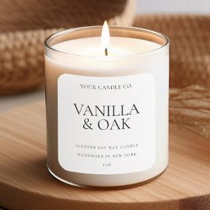 Modern Minimal Candle Label
