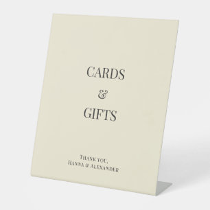 Modern Minimal Cards & Gifts Wedding Sign