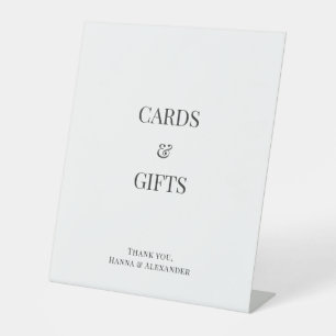 Modern Minimal Cards & Gifts Wedding Sign