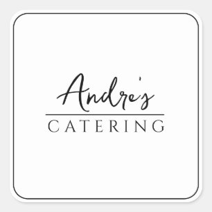 Modern Minimal Catering Culinary Product Label