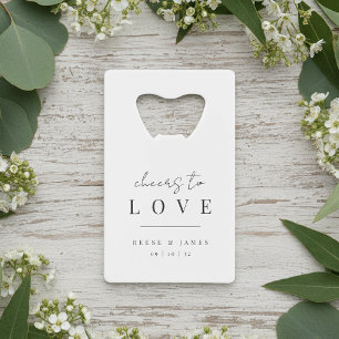 Modern Minimal Cheers to Love Wedding