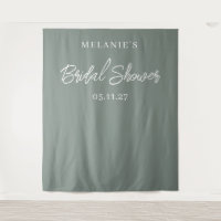 Modern Minimal Chic Bridal Shower Backdrop