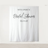 Modern Minimal Chic Bridal Shower Backdrop