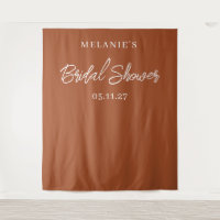 Modern Minimal Chic Bridal Shower Backdrop