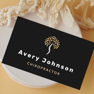Modern Minimal Chiropractor Chiropractic Spine  Business Card