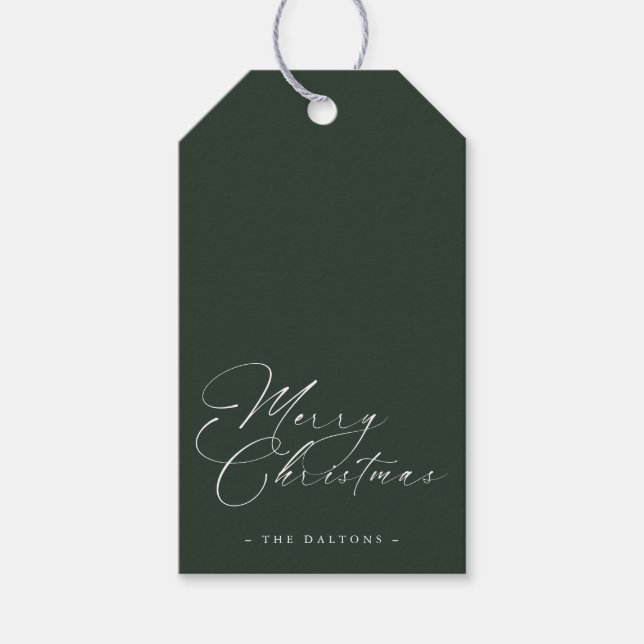 Modern Minimal Christmas Holiday | Gift Tag (Front)