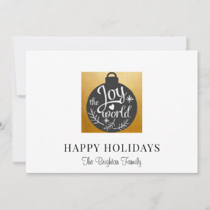 Modern Minimal Christmas Ornament Holiday Card