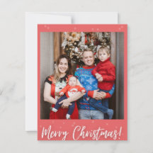 Modern Minimal Christmas Photo Holiday Card